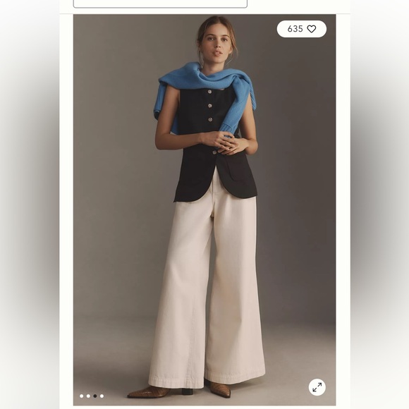 NWT Anthropologie Maeve Button-Front Vest - Picture 3 of 11